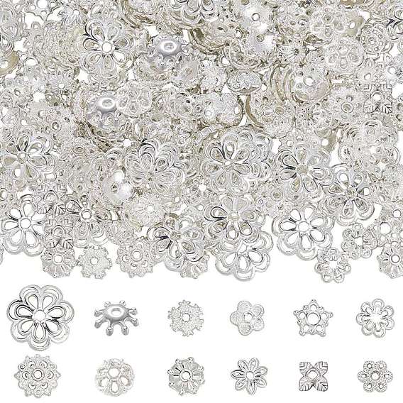 360 шт. 12 стили колпачков из сплава, цветок и звезда