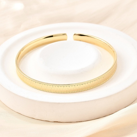 Латунь манжеты браслеты для женщин, с шестигранником, без свинца и без кадмия, стойки покрытие, долговечный