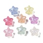 Luminous Transparent Acrylic Beads, with Glitter Powder, Glow in the Dark, Mixed Color