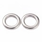 201 acier inoxydable reliant bagues, rond