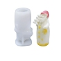 3D Christmas Santa Claus DIY Candle Silicone Molds, for Scented Candle Making
