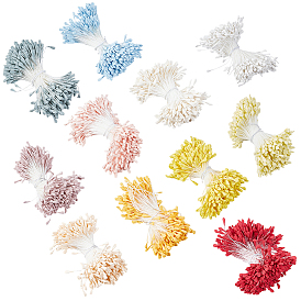 11 Bündel 11 Farben Gips mit Baumwollkordel künstlichen Blumenkern