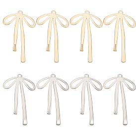 8 шт. 2 цвета латунные подвески, бантом прелести