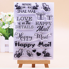 Mail Theme Clear Silicone Stamps, for DIY Scrapbooking, Photo Album Decorative, Cards Making, Stamp Sheets, Film Frame