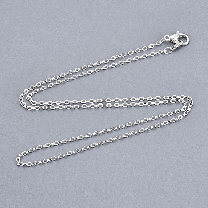 Колье-цепочка из латуни, с 301 из нержавеющей стали омара застежками