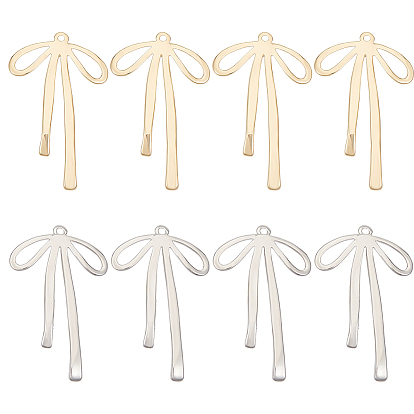 8 шт. 2 цвета латунные подвески, бантом прелести