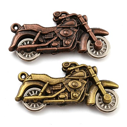 Сплавочные подвески тибетского стиля, мотоцикл, без кадмия и без свинца