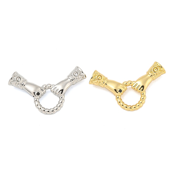 Латунные микро проложить кубического циркония раз за застежками, долговечный, без свинца и без кадмия, рука