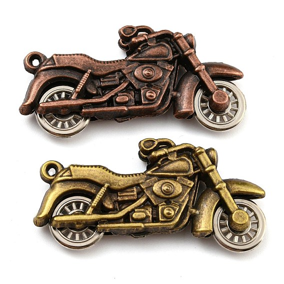 Сплавочные подвески тибетского стиля, мотоцикл, без кадмия и без свинца