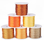 6 рулоны 6 цвета 6-слойная полиэфирная металлизированная нить, для вышивки и изготовления плетеных браслетов своими руками