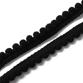 Spitzenbesatz aus Polyester, einzelne Kante mit Pom Poms Kugelbesatz, Bekleidungszubehör