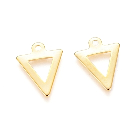 201 Stainless Steel Charms, Triangle