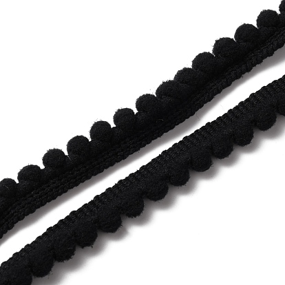 Spitzenbesatz aus Polyester, einzelne Kante mit Pom Poms Kugelbesatz, Bekleidungszubehör