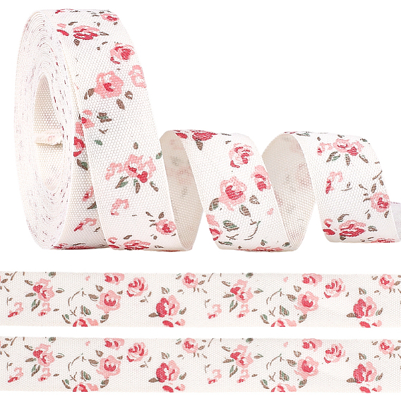 2 рулоны хлопчатобумажной ленты, цветочным узором, для пошива одежды из ткани аксессуары