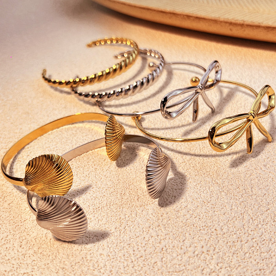 304 женские браслеты-манжеты из нержавеющей стали