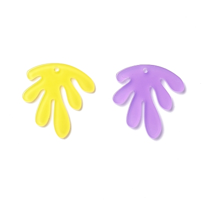 Transparent Acrylic Pendants, Leaf
