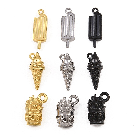 304 подвески из нержавеющей стали, мороженое/картофель фри/мороженое