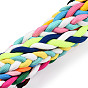 Braided Nylon Cord Mobile Straps, with Alloy Clasp Findings