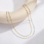 925 Sterling Silver Paperclip Chain Necklaces for Women