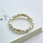 Handmade Porcelain Bone Beaded Stretch Bracelets