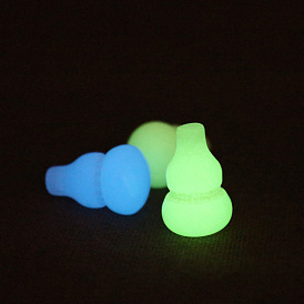 Synthetic Luminous Stone Pendants, Glow in the Dark Gourd Charms, No Hole