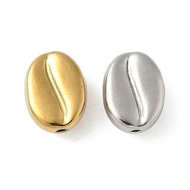 304 из нержавеющей стали бусы, ионное покрытие (ip), кофейный боб