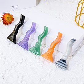 Украшения драгоценных камней дисплей, украшения для домашнего офиса, волшебная метла