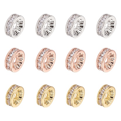 CZ латунные микро проложить класса AAA кубического циркония шарик прокладки, плоско-круглые, без кадмия, без никеля и без свинца