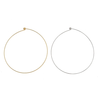 1.5Текстурированная поверхность 304Изготовление ожерелий из нержавеющей стали, жесткие ожерелья