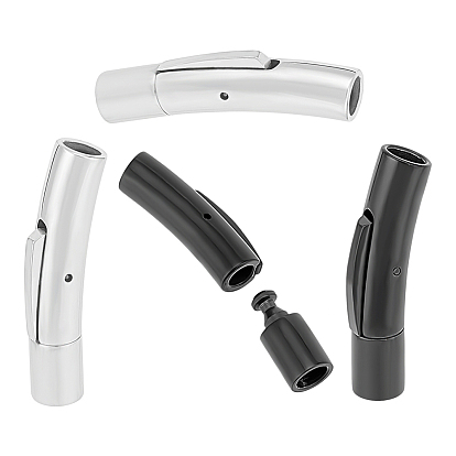 4 шт. 2 колонка цветов 304 застежки для ожерелий из нержавеющей стали с кнопкой