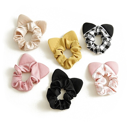 Резинки для волос в форме кошачьих ушей, аксессуары для волос для женщин и девочек