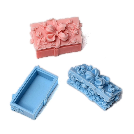 DIY формы для банок из смолы с цветком розы и крышкой, чехол из смолы, силиконовые формы для хранения помадки, изготовление украшений, для уф-смолы, эпоксидная смола