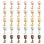 30Pcs 5 Colors Bird Charm Alloy Zipper Pull Tabs