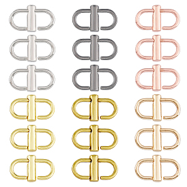 18шт 6 цвета сплава регулируемые пряжки, для сумки с ремешком-цепочкой, укороченная сумка, аксессуары с цепочкой через плечо