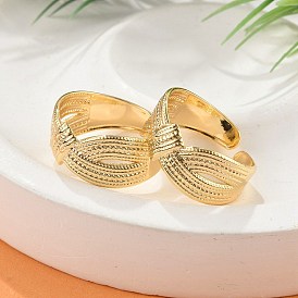 Латунные кольца-манжеты для женщин, без кадмия, без никеля и без свинца, бантом