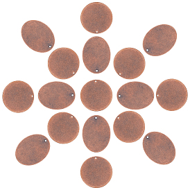 20 шт. 2 стиль металлические бирки, латунные штампы с подвесками, без никеля , овальный и плоский круглый