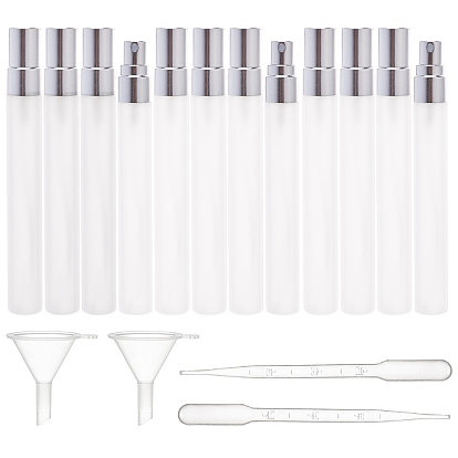 DIY Glass Spray Bottle Kits, with Alumite Cap, Mini Funnel Hopper, 3ML Disposable Plastic Dropper and Transfer Graduated Pipettes