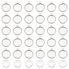 Наборы для изготовления полукруглых подвесок своими руками, в том числе 304 подвесные кабошоны из нержавеющей стали и кабошоны из прозрачного стекла.