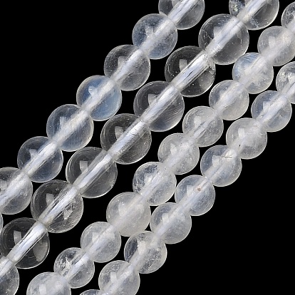 Бусины из натурального радужного лунного камня, круглые