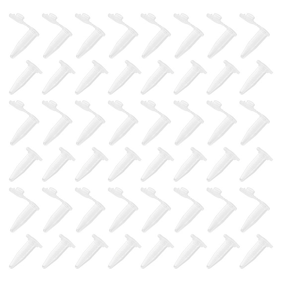 Прозрачная одноразовая пластиковая центрифужная трубка, с колпачком, лабораторные принадлежности