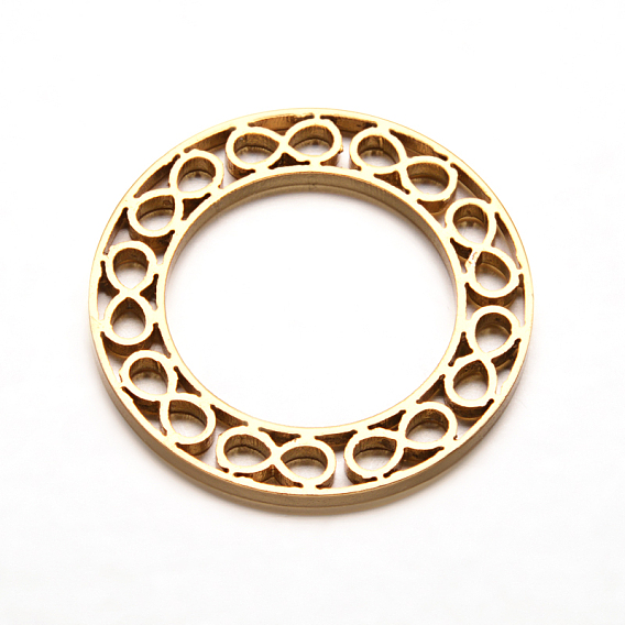 304 из нержавеющей стали бесконечность связывая кольца, 35x2 мм, отверстие : 23 мм