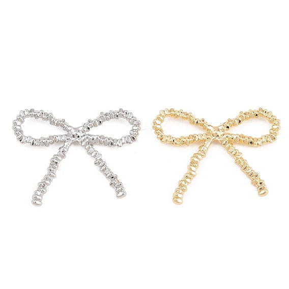 Alloy Pendants, Bowknot Charms, Cadmium Free & Nickel Free & Lead Free