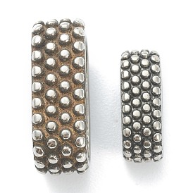 304 charmes de glissière en acier inoxydable / perles coulissantes, ovale