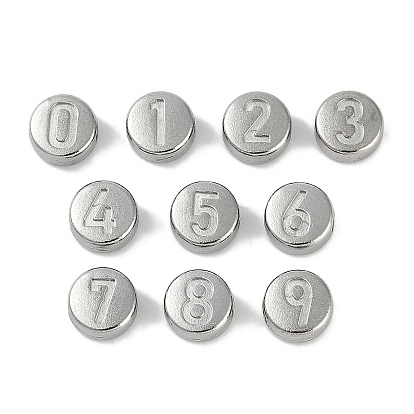 Антикоррозийные 304 шарики из нержавеющей стали, плоские круглые с номером