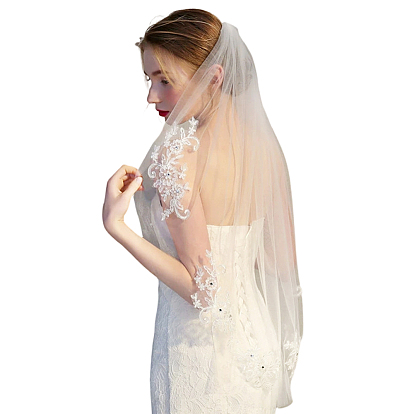 Фаты из полиэфирной сетки, украшения для свадебной вечеринки для женщин, с расческой для волос