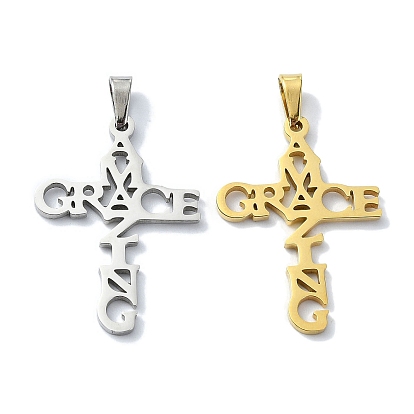 304 подвески из нержавеющей стали, Корсс со словом «Удивительная грация»