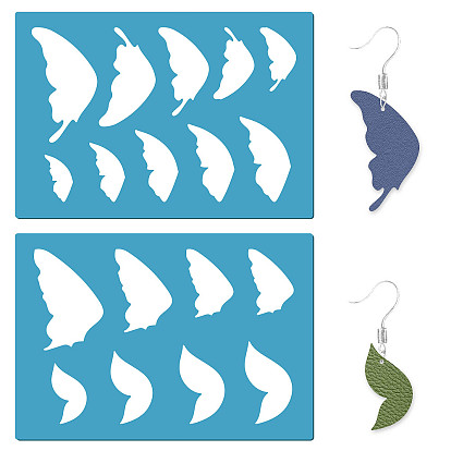 Акриловая серьга ручной работы шаблон, трафареты для резки кожи, глубокое синее небо