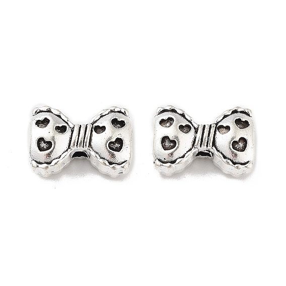 Тибетский стиль сплава шарика, бантом с сердцем