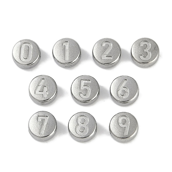 Антикоррозийные 304 шарики из нержавеющей стали, плоские круглые с номером