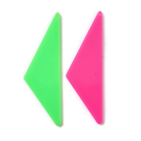 Переливающиеся акриловые подвески, треугольные